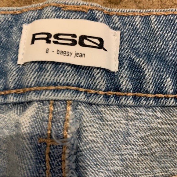 RSQ Distressed Baggy Fit Jeans size 8 - Picture 4 of 5